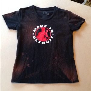 Made in Detroit T Shirt Tie Dye Bleach